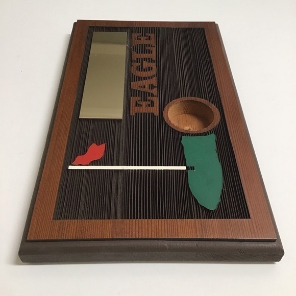 Vintage Eagle Wood Wall Plaque Award Trophy Golf Ball Holder First Eagle Blank - Picture 3 of 12